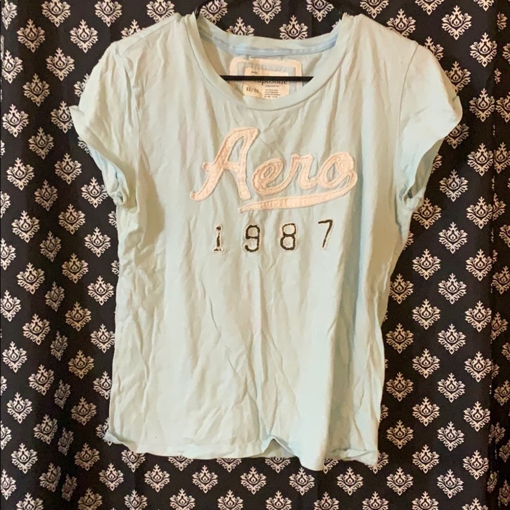 Baby blue aero tee.